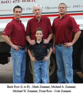 Back Row (L to R) - Mark Zommer, Michael A. Zommer, Michael W. Zommer; Front Row - Cole Zommer